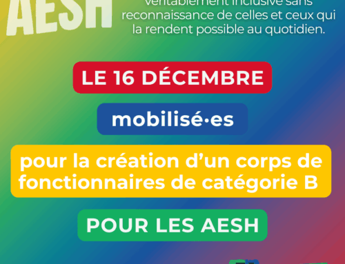 Mardi 16 décembre : Pour les AESH